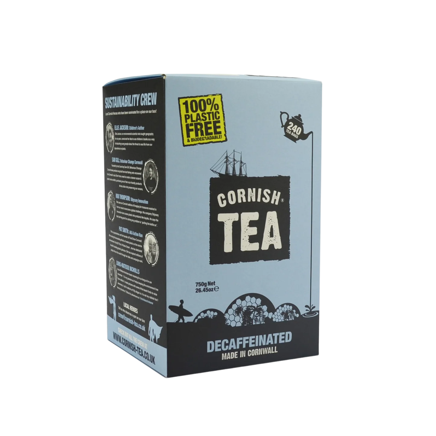 Cornish Tea Decaffeinated Smugglers Brew - Box of 240 Tea Bags