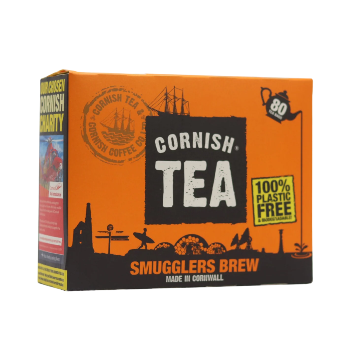 Cornish Tea Smugglers Brew - Box of 80 Tea Bags