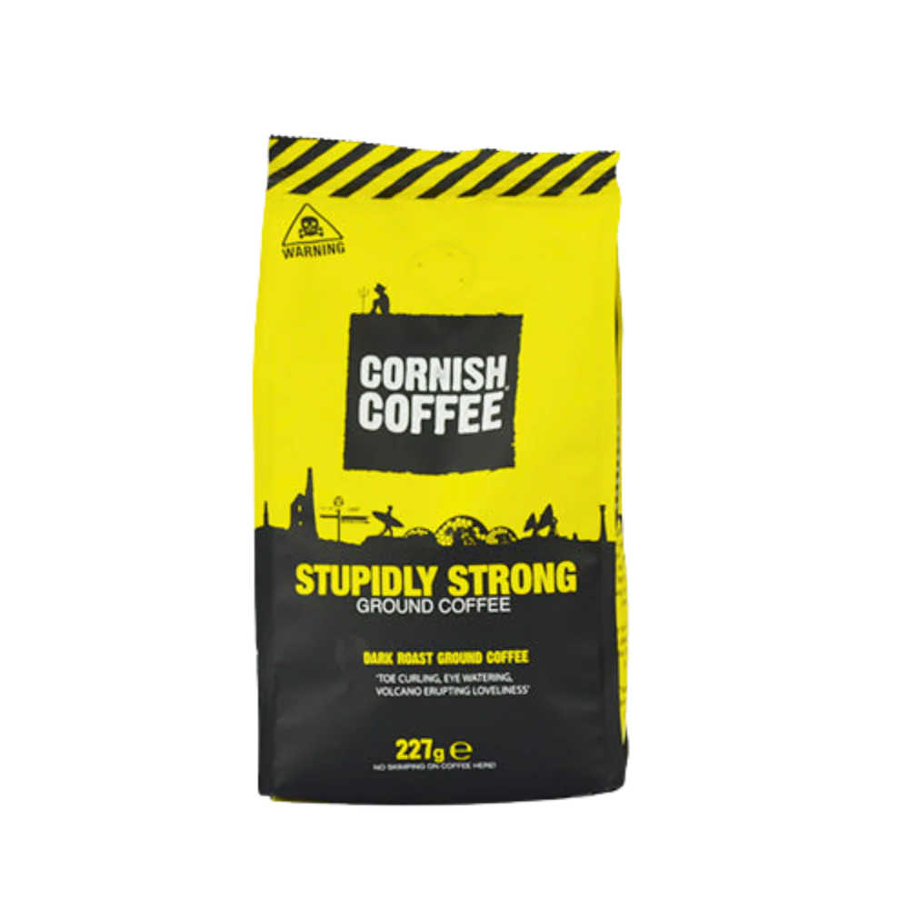 Stupidly Strong Ground Coffee 227g - Cornish Tea & Coffee